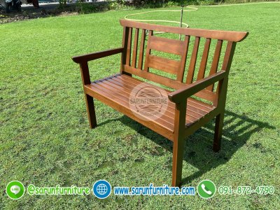 เก้าอี้สนามไม้เต็ง ม้านั่งยาวในสวน เก้าอี้สนามไม้เต็ง ม้านั่งยาวในสวน