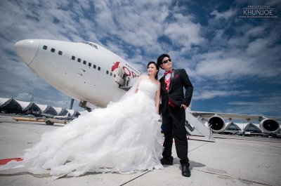 Pre-wedding Outdoor@Suwannabhumi Airport