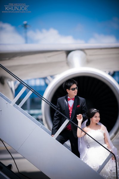 Pre-wedding Outdoor@Suwannabhumi Airport