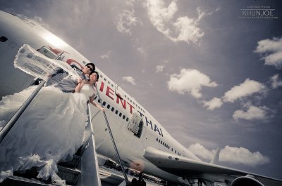 Pre-wedding Outdoor@Suwannabhumi Airport