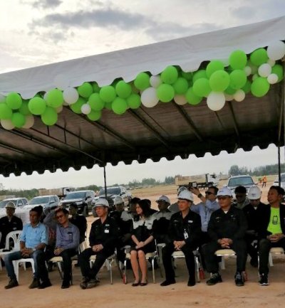 พิธีเปิดโครงการ "รถบรรทุกดิน ขับขี่ปลอดภัย ห่วงใยเพื่อนร่วมทาง"