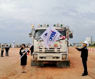 พิธีเปิดโครงการ "รถบรรทุกดิน ขับขี่ปลอดภัย ห่วงใยเพื่อนร่วมทาง"