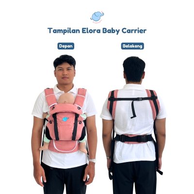 Elephas Elora Baby Carrier - Gendongan Bayi SSC Ergonomis Adjustable Newborn hingga Toddler