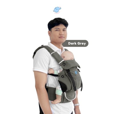 Elephas Elora Baby Carrier - Gendongan Bayi SSC Ergonomis Adjustable Newborn hingga Toddler