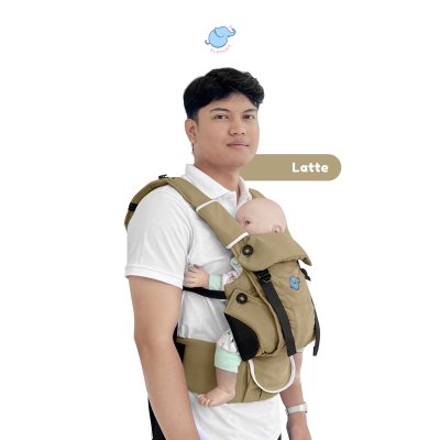 Elephas Elora Baby Carrier - Gendongan Bayi SSC Ergonomis Adjustable Newborn hingga Toddler