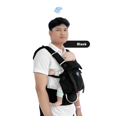 Elephas Elora Baby Carrier - Gendongan Bayi SSC Ergonomis Adjustable Newborn hingga Toddler