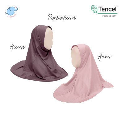 Elephas Hijab Tencel Anak Usia 1-6 Tahun Anti UV, Lembut, Adem dan Ringan