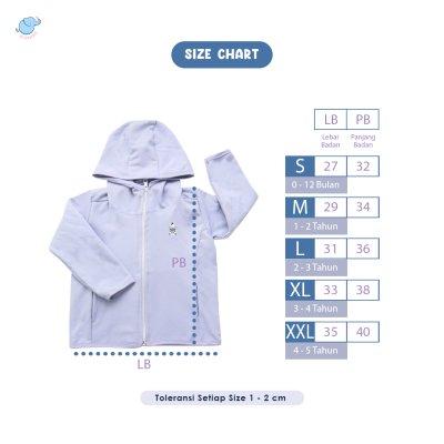 Elephas Baby Hoodie Zoo Series