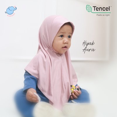 Elephas Hijab Tencel Anak Usia 1-6 Tahun Anti UV, Lembut, Adem dan Ringan