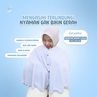 Elephas Nursing Cover Premium Kancing