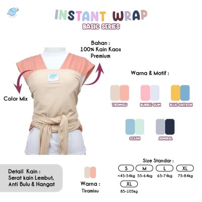 Elephas Instan Baby Wrap Basic Series