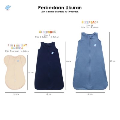 Elephas 2 in 1 Instant Swaddle