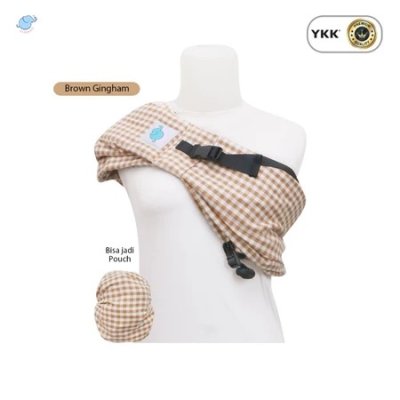 Elephas Gingham Baby Pouch