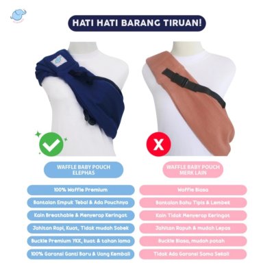 Elephas Waffle Baby Pouch