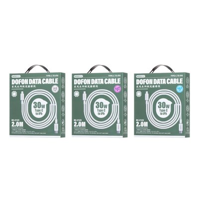 Cable C to Lightning 2M (RC-C123,White) - สายชาร์จ REMAX