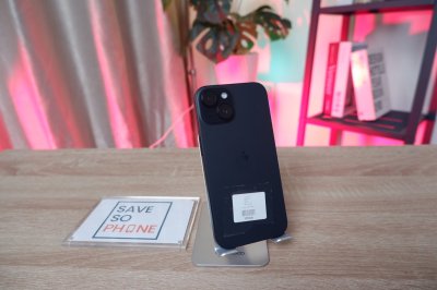 iPhone 15 128GB สี Black เครื่องสวย ราคาเพียง 15,900.- มีประกันร้าน 60 วัน