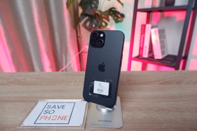 iPhone 15 128GB สี Black เครื่องสวย ราคาเพียง 16,500.- มีประกันร้าน 60 วัน