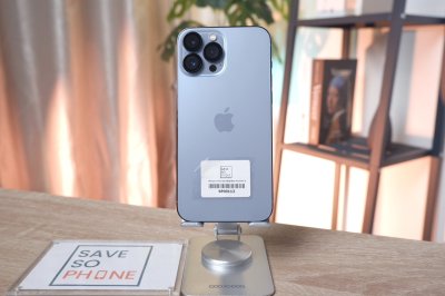 iPhone 13 Promax 256GB สี Blue เครื่องสวย ราคาเพียง 14,900.- มีประกันร้าน 60วัน