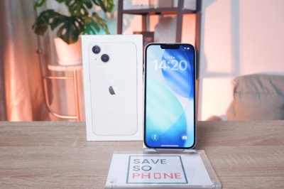 iPhone 13 128GB สี Starlight เครื่องสวย ราคาเพียง 11,900.- มีประกันร้าน 60วัน