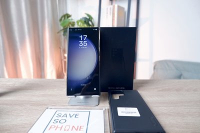 Samsung Galaxy S23 Ultra 8+256GB สี Phantom Black เครื่องสวย ราคาเพียง 13,900.- มีประกันร้าน 60วัน