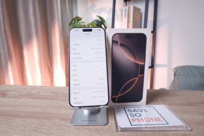 iPhone 16 Promax 256GB สี Desert Titanium  เครื่องสวย ราคาเพียง 32,900.- มีประกันร้าน 60 วัน