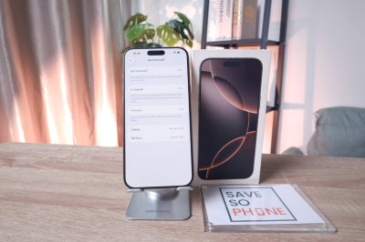 iPhone 16 Promax 256GB สี Desert Titanium  เครื่องสวย ราคาเพียง 32,900.- มีประกันร้าน 60 วัน