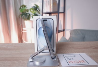 iPhone 15 128GB สี Blue เครื่องสวย ราคาเพียง 16,500.- มีประกันร้าน 60วัน