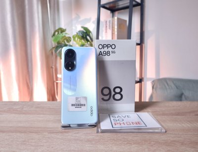 Oppo A98 5G  8+256GB สี Blue เครื่องสวย ราคาเพียง 4,990.- มีประกันร้าน 60 วัน