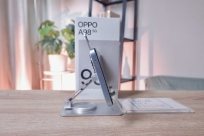 Oppo A98 5G  8+256GB สี Blue เครื่องสวย ราคาเพียง 4,990.- มีประกันร้าน 60 วัน