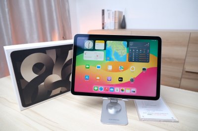 iPad Air 5 M1 chip 64Gb Wi-Fi 10.9-inch สี Starlight เครื่องสวย ราคาเพียง 11,900.- มีประกันร้าน 60 วัน