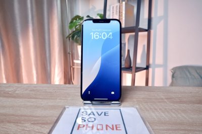 iPhone 12 Promax 256GB สี Blue เครื่องสวย ราคาเพียง 8,990.- มีประกันร้าน 60วัน