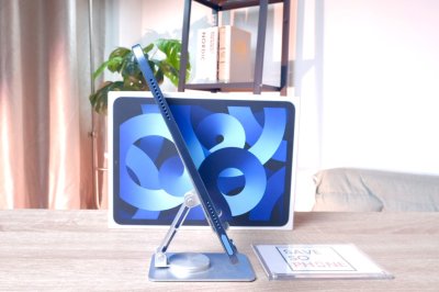 iPad Air5 10.9-inch M1 256GB Wi-Fi สี Blue เครื่องสวย สุขภาพแบต 81% ราคาเพียง 12,500.- มีประกันร้าน 60วัน