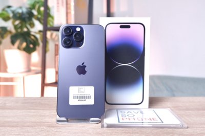 iPhone 14 Pro Max 256GB สี Deep Purple เครื่องสวย ราคาเพียง 16,900.- มีประกันร้าน 60 วัน
