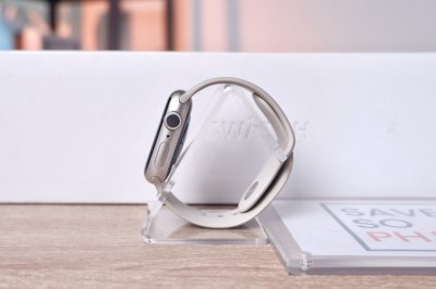 Apple Watch Series 7 GPS 41MM. สี Starlight เครื่องสวย ราคาเพียง 5,900.- มีประกันร้าน 60วัน