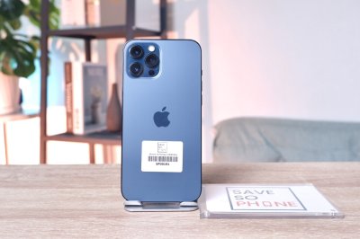 iPhone 12 Promax 128GB สี Blue เครื่องสวย ราคาเพียง 8,990.- มีประกันร้าน 60วัน