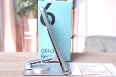 OPPO Reno 6 5G 8+256GB สี Aurora เครื่องสวย ราคาเพียง 1,990.- มีประกันร้าน 60 วัน