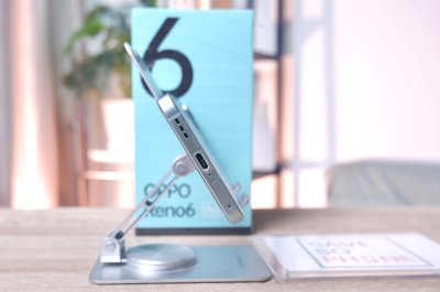 OPPO Reno 6 5G 8+256GB สี Aurora เครื่องสวย ราคาเพียง 1,990.- มีประกันร้าน 60 วัน