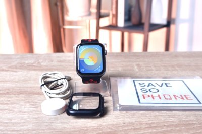 Apple Watch Series 4 GPS+Cellular 44MM. สี Black เครื่องสวย ราคาเพียง 2,390.- มีประกันร้าน 60วัน