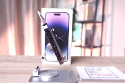 iPhone 14 ProMax 128GB สี Deep Purple เครื่องสวย ราคาเพียง 17,500.- มีประกันร้าน 60 วัน