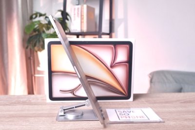 iPad Air 11 M3 chip 128GB Wi-Fi 11-inch สี Starlight เครื่องสวย ราคาเพียง 15,900.- มีประกันร้าน 60 วัน