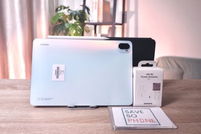 Xiaomi Pad 5 6/256GB + Focus Pen + XM. Case สี Whte เครื่องสวย ราคาเพียง 5,900.- มีประกันร้าน 60 วัน