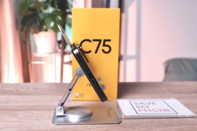 Realme C75 8/128GB สี Black ราคาเพียง 3,790.- มีประกันร้าน 60วัน