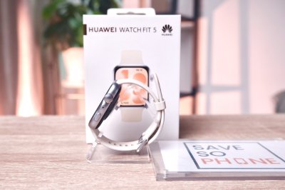 Huawei WATCH Fit 5 43MM. สี White เครื่องสวย ราคาเพียง 2,790.- มีประกันร้าน 60วัน