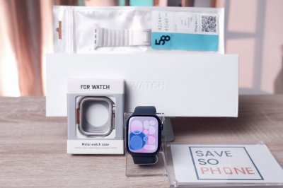 Apple Watch Series 9  45 mm. GPS สี Black เครื่องสวย ราคาเพียง 5,990.- มีประกันร้าน 60วัน