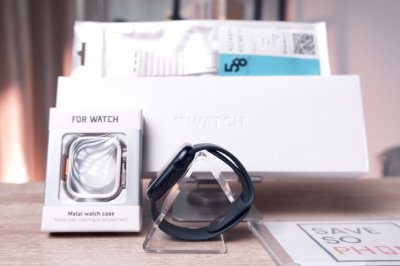Apple Watch Series 9  45 mm. GPS สี Black เครื่องสวย ราคาเพียง 5,990.- มีประกันร้าน 60วัน