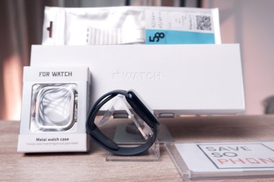 Apple Watch Series 9  45 mm. GPS สี Black เครื่องสวย ราคาเพียง 5,990.- มีประกันร้าน 60วัน