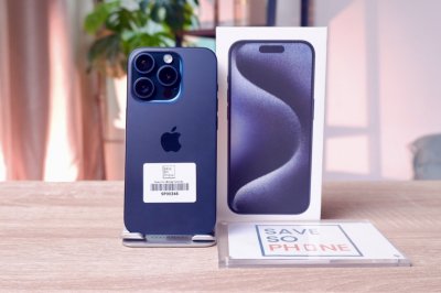 iPhone 15 Pro 128GB สี Blue Titanium เครื่องสวย ราคาเพียง 17,900.- มีประกันร้าน 60วัน