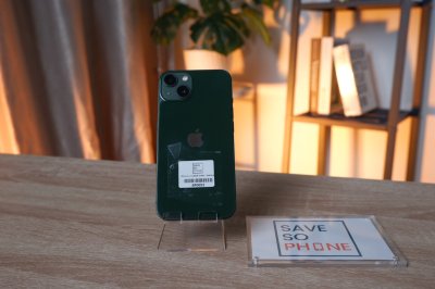 iPhone 13 128GB สี Green เครื่องสวย ราคาเพียง 10,500.- มีประกันร้าน 60วัน