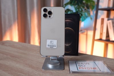 iPhone 12 Promax 256GB สี Gold เครื่องสวย ราคาเพียง 13,500.- มีประกันร้าน 60วัน