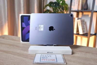iPad Air 5 M1 64Gb Wi-Fi + A.Pencil 2 สี Purple เครื่องสวย ราคาเพียง 10,990.- มีประกันร้าน 60 วัน